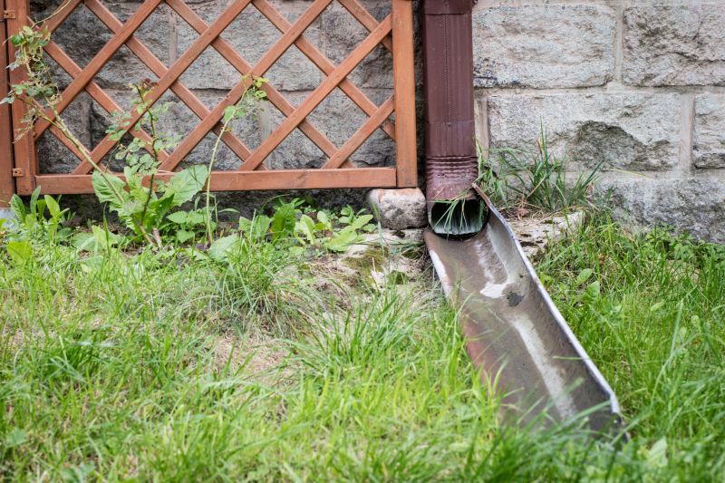 Downspout Connection to Landscape